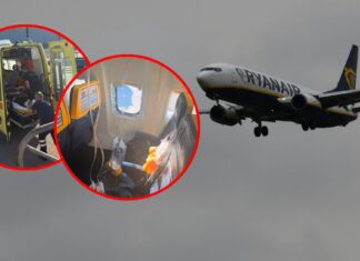 Пассажира Ryanair затянуло в разбившийся иллюминатор. Мужчину спасли жена и другие пассажиры